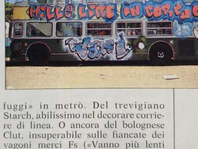 Si contraddistingueva per i graffiti realizzati sulla sua carrozzeria da due writers milanesi: Micky Degni e Thomas Nostran Visconti, quest�ultimo noto come �Graffio�
